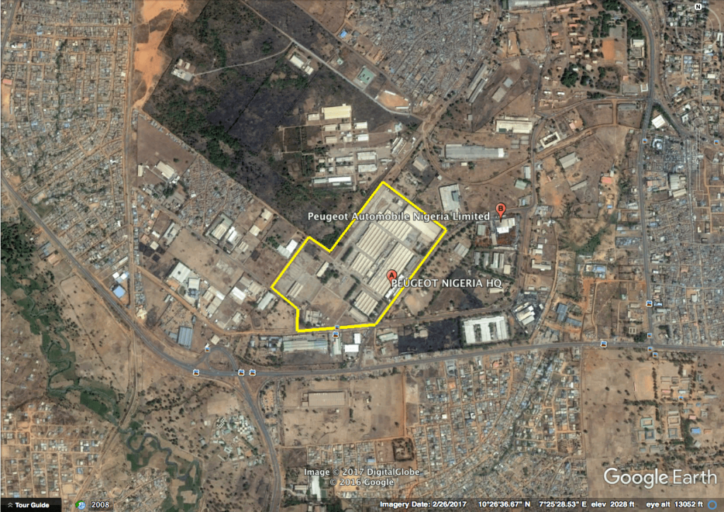 Peugeot Nigeria plant in Kaduna, Nigeria