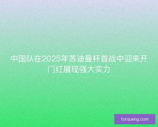 中国队在2025年苏迪曼杯首战中迎来开门红展现强大实力